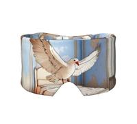 Sleep Mask, Eye Mask for Sleeping with Heads Adjustable, Earmuffs for Sleep for Men & Women, 2 in 1 Ear Mask and Blindfold, Perfect for Sleeping, Travel, and Relaxation Pigeons in The Bedroom