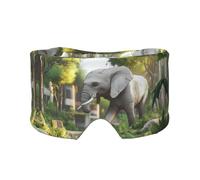 Sleep Mask, Eye Mask for Sleeping with Heads Adjustable, Earmuffs for Sleep for Men & Women, 2 in 1 Ear Mask and Blindfold, Perfect for Sleeping, Travel, and Relaxation The Elephant in Utopia