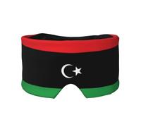 Sleep Mask, Eye Mask for Sleeping with Heads Adjustable, Earmuffs for Sleep for Men & Women, 2 in 1 Ear Mask and Blindfold, Perfect for Sleeping, Travel, and Relaxation Libyan Flag