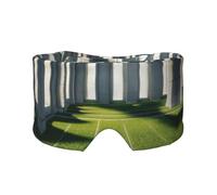 Sleep Mask, Eye Mask for Sleeping with Heads Adjustable, Earmuffs for Sleep for Men & Women, 2 in 1 Ear Mask and Blindfold, Perfect for Sleeping, Travel, and Relaxation Lawn Under Arches and Pillars