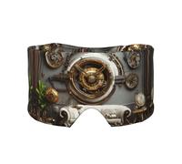 Sleep Mask, Eye Mask for Sleeping with Heads Adjustable, Earmuffs for Sleep for Men & Women, 2 in 1 Ear Mask and Blindfold, Perfect for Sleeping, Travel, and Relaxation Steampunk Style 3D Rendering