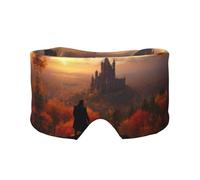 Sleep Mask, Eye Mask for Sleeping with Heads Adjustable, Earmuffs for Sleep for Men & Women, 2 in 1 Ear Mask and Blindfold, Perfect for Sleeping, Travel, and Relaxation Standing Near The Castle