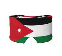 Sleep Mask, Eye Mask for Sleeping with Heads Adjustable, Earmuffs for Sleep for Men & Women, 2 in 1 Ear Mask and Blindfold, Perfect for Sleeping, Travel, and Relaxation Jordanian Flag