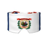 Sleep Mask, Eye Mask for Sleeping with Heads Adjustable, Earmuffs for Sleep for Men & Women, 2 in 1 Ear Mask and Blindfold, Perfect for Sleeping, Travel, and Relaxation West Virginia Flag