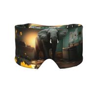 Sleep Mask, Eye Mask for Sleeping with Heads Adjustable, Earmuffs for Sleep for Men & Women, 2 in 1 Ear Mask and Blindfold, Perfect for Sleeping, Travel, and Relaxation The Elephant in The Room