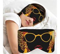 Sleep Mask Eye Mask Zero Pressure Blocking Light Sleeping Mask Eye Covers | Cute African Woman Sleep Eye Mask For Side Sleeper Women Men Night Blindfold,Ultra Soft Eye Shade Cover