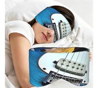 Sleep Mask Eye Mask Zero Pressure Blocking Light Sleeping Mask Eye Covers | Magic Electric Guitar Music Sleep Eye Mask For Side Sleeper Women Men Night Blindfold,Ultra Soft Eye Shade Cover