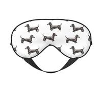 Sleep Mask, Eye Masks for Sleep, Sleep Masks for Women and Men, Blackout Eye Covers for Travel/Sleeping, Dachshund Dog Puppy No.1017 Eye Mask