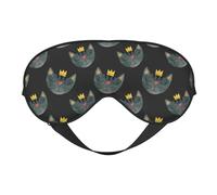 Sleep Mask, Eye Masks for Sleep, Sleep Masks for Women and Men, Blackout Eye Covers for Travel/Sleeping, Faces of The Cat Eye Mask