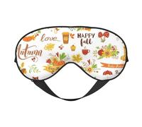 Sleep Mask, Eye Masks for Sleep, Sleep Masks for Women and Men, Blackout Eye Covers for Travel/Sleeping, Hello Fall Autumn is Here Eye Mask