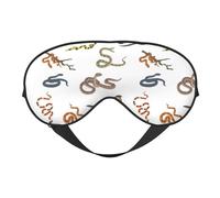 Sleep Mask, Eye Masks for Sleep, Sleep Masks for Women and Men, Blackout Eye Covers for Travel/Sleeping, Cartoon Cute Cobra Snake Eye Mask