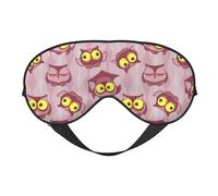 Sleep Mask, Eye Masks for Sleep, Sleep Masks for Women and Men, Blackout Eye Covers for Travel/Sleeping, Doctor's Hat Owl Purple Eye Mask