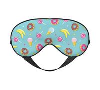 Sleep Mask, Eye Masks for Sleep, Sleep Masks for Women and Men, Blackout Eye Covers for Travel/Sleeping, Cute Banana Candy Ice Cream Eye Mask
