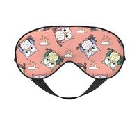 Sleep Mask, Eye Masks for Sleep, Sleep Masks for Women and Men, Blackout Eye Covers for Travel/Sleeping, Cute Star Moon Owl Eye Mask