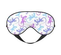 Sleep Mask, Eye Masks for Sleep, Sleep Masks for Women and Men, Blackout Eye Covers for Travel/Sleeping, Color Sketch Cute Lizard Gecko_A Eye Mask