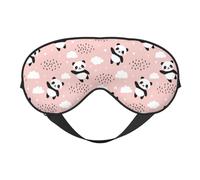 Sleep Mask, Eye Masks for Sleep, Sleep Masks for Women and Men, Blackout Eye Covers for Travel/Sleeping, Panda Flying in The Sky Eye Mask