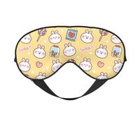 Sleep Mask, Eye Masks for Sleep, Sleep Masks for Women and Men, Blackout Eye Covers for Travel/Sleeping, Cartoon Cute Rabbit Candy Love Eye Mask