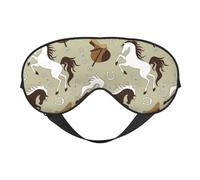 Sleep Mask, Eye Masks for Sleep, Sleep Masks for Women and Men, Blackout Eye Covers for Travel/Sleeping, Minimalist Cool Horse Saddle_A Eye Mask