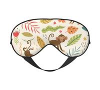 Sleep Mask, Eye Masks for Sleep, Sleep Masks for Women and Men, Blackout Eye Covers for Travel/Sleeping, Monkeys in The Jungle Eye Mask