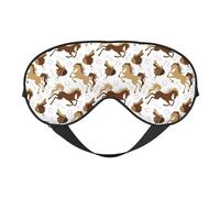 Sleep Mask, Eye Masks for Sleep, Sleep Masks for Women and Men, Blackout Eye Covers for Travel/Sleeping, Minimalist Cool Horse Saddle Eye Mask