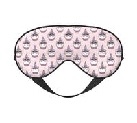 Sleep Mask, Eye Masks for Sleep, Sleep Masks for Women and Men, Blackout Eye Covers for Travel/Sleeping, Cute Cupcake Eye Mask