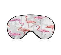 Sleep Mask Flamingo for Light Blocking,Eye Mask for Women Men Side Sleeper,Puffiness Dry Eyes Headache,Adjustable Strap