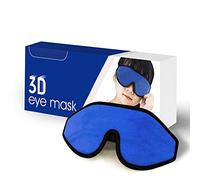 Sleep Mask for Kids with Blockout Light - Memory Foam 3D Contoured Eye Mask - Eye Cover & Travel Sleep Mask, Blindfolds for Kids, Girls, Boys (Dark Blue)-Dark Blue