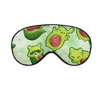 Sleep Mask for Men Women Compatible with Cute Avocado Animals Eye mask Blindfold, BlockLight Eye mask with Adjustable Strap for Sleeping, Yoga, Traveling
