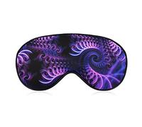 Sleep Mask for Men Women Compatible with Trippy Abstract Purple Tie Dye Eye mask Blindfold, BlockLight Eye mask with Adjustable Strap for Sleeping, Yoga, Traveling