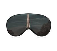 Sleep Mask for Men Women Soft Breathable Blackout Full Moon Paris Eiffel Tower Sleep Eye Cover for Travel Yoga Home Office Nap