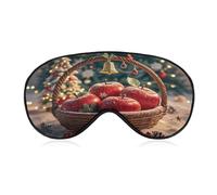 Sleep Mask for Side Sleeper No A Basket of Red s Christmas Eye Cover for Travel Flight Work