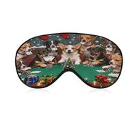Sleep Mask for Side Sleeper No Christmas Puppy Board Game.JPEG Christmas Eye Cover for Travel Flight Work