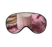 Sleep Mask for Side Sleeper No Hot Milk and Biscuits Eye Cover for Travel Flight Work