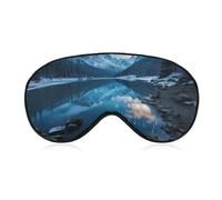 Sleep Mask for Side Sleeper No Moraine Lake in A Starry Winter Night Eye Cover for Travel Flight Work