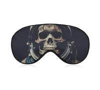 Sleep Mask for Side Sleeper No Movie Aesthetic Skull Eye Cover for Travel Flight Work