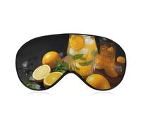 Sleep Mask for Side Sleeper No Orange Lemonade with Mint Eye Cover for Travel Flight Work