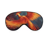 Sleep Mask for Side Sleeper No Orange Red Phoenix Eye Cover for Travel Flight Work