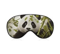 Sleep Mask for Side Sleeper No Panda & Bamboo Eye Cover for Travel Flight Work