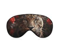 Sleep Mask for Side Sleeper No Red Rose and Tiger Eye Cover for Travel Flight Work