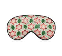 Sleep Mask for Side Sleeper No Red Snowflake Pine Cone.JPEG Christmas Eye Cover for Travel Flight Work