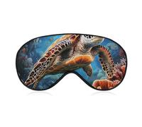 Sleep Mask for Side Sleeper No Sea Turtles Diamond Painting Eye Cover for Travel Flight Work