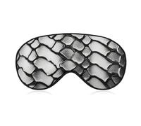 Sleep Mask for Side Sleeper No Snake Skin Black and White Eye Cover for Travel Flight Work