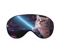 Sleep Mask for Side Sleeper No Space Laser Cat Novelty Cute Funny Eye Cover for Travel Flight Work