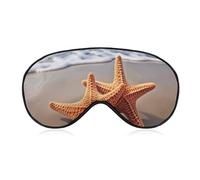 Sleep Mask for Side Sleeper No Starfish on The Beach Eye Cover for Travel Flight Work