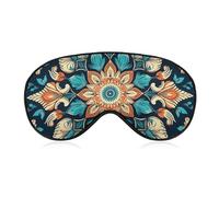 Sleep Mask for Side Sleeper No Vintage Mandala Flowers1 Eye Cover for Travel Flight Work