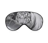 Sleep Mask for Side Sleeper No White Tiger in The Snow Eye Cover for Travel Flight Work