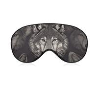 Sleep Mask for Side Sleeper No Wolf Head Pattern Eye Cover for Travel Flight Work