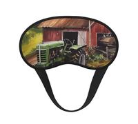 Sleep Mask for Side Sleeper Silk Eye Masks Super Soft Eye Sleep Shade Cover with Elastic Strap Blackout Sleeping Eye Mask Tractor on The Farm Night Blindfold for Women Men Travel