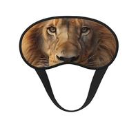 Sleep Mask for Side Sleeper Silk Eye Masks Super Soft Eye Sleep Shade Cover with Elastic Strap Blackout Sleeping Eye Mask African Lion Head Night Blindfold for Women Men Travel