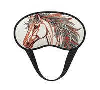 Sleep Mask for Side Sleeper Silk Eye Masks Super Soft Eye Sleep Shade Cover with Elastic Strap Blackout Sleeping Eye Mask Cupid Arrow Love Horse Night Blindfold for Women Men Travel